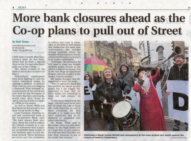 More bank closures ahead as the Co-op plans to pull out of Street CSG 4th February 2016